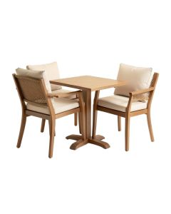Edwards Square 2 - Person 25.79 '' Long Bistro Set With Cushions