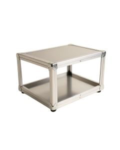 Trunk Aluminum Coffee Table With Storage (synthetic illustration; no displayed measurements)