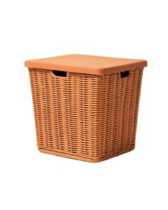 Vale Branch Laundry Hamper - Terracotta