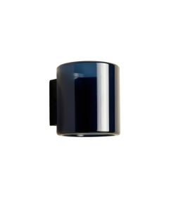 Olive Crest Wall Sconce Mounted On A Plain Wall - Navy
