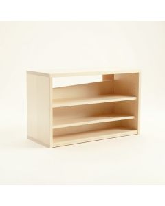 Reed Bend Low Bookcase - Ivory (synthetic illustration; no displayed measurements)