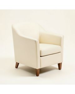 Melker Upholstered Parsons Chair In Cream (synthetic illustration; no displayed measurements)