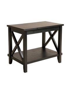 Moss Edge Side Table - Black (synthetic illustration; no displayed measurements)