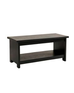 Cedar Falls Indoor Bench - Black (synthetic illustration; no displayed measurements)