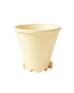 Sage Bend Empty Railing Planter With Integral Brackets - Ivory