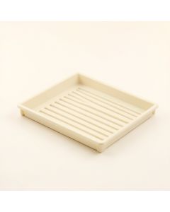 Elm Crossing Empty Under-Desk Cable Tray - Ivory (synthetic illustration; no displayed measurements)