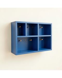 Heath Crossing Wall-Mounted Entryway Organizer Shelf - Blue (synthetic illustration; no displayed measurements)