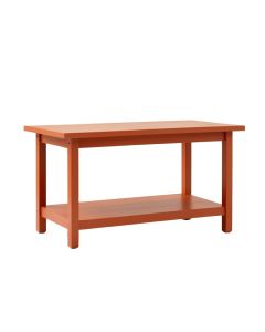 Meadow Crest Empty Workshop Workbench - Terracotta (synthetic illustration; no displayed measurements)