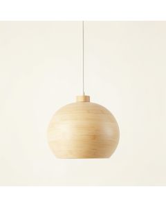 Holly Crest Pendant Light Suspended From One Plain Cable - Ivory (synthetic illustration; no displayed measurements)