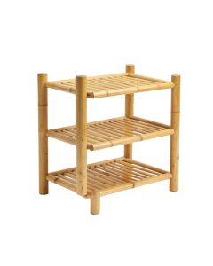 Bamboo Entryway 8 Pair Shoe Rack