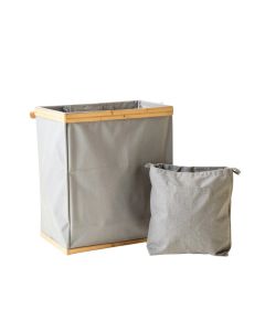 Ash Canyon Laundry Sorting Station With Plain Removable Bags - Gray (synthetic illustration; no displayed measurements)