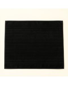 Maple Falls Bath Mat - Black (synthetic illustration; no displayed measurements)