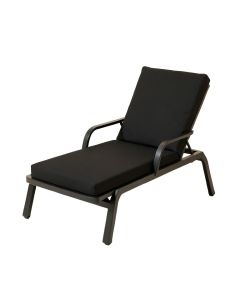 Daiyaan Patio Reclining Chaise Lounge With Cushion