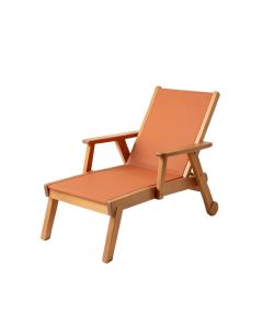 Field Bridge Outdoor Lounge Chair - Terracotta