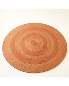 Clay Branch Round Area Rug - Terracotta (synthetic illustration; no displayed measurements)