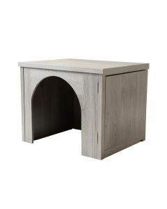 Reed Dale Empty Furniture-Style Litter Enclosure - Gray (synthetic illustration; no displayed measurements)