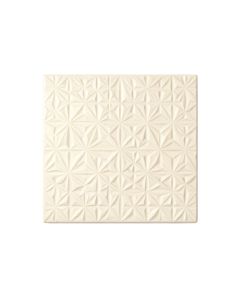 Reed Bend Uninstalled Square Decorative Tile - Cream