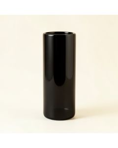 Holly Branch Empty Decorative Vase - Black (synthetic illustration; no displayed measurements)