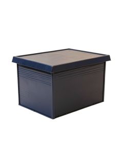Ash Bend Closed Outdoor Storage Box - Navy
