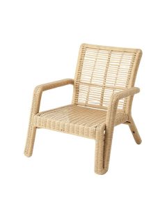 Flint Bend Outdoor Lounge Chair - Beige (synthetic illustration; no displayed measurements)