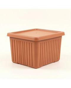 Bay Branch Closed Outdoor Storage Box - Terracotta (synthetic illustration; no displayed measurements)