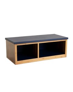 Summit Bluff Shoe Storage Bench - Navy