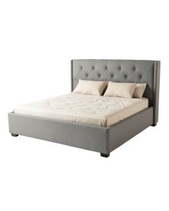 Delphis Queen Tufted Upholstered Low Profile Standard Bed