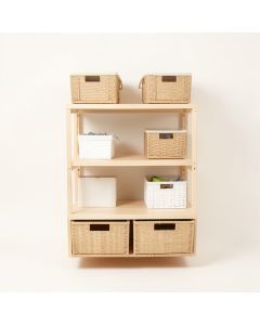 Ociuso Willow Storage Organizer With Wall Baskets (synthetic illustration; no displayed measurements)