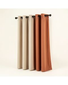 Oslo Home Theater Grade Solid Blackout Thermal Grommet Single Curtain Panel (synthetic illustration; no displayed measurements)