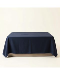 Laurel Brook Flat Bed Sheet - Navy (synthetic illustration; no displayed measurements)