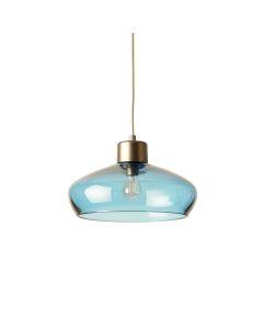 Spruce Dale Pendant Light Suspended From One Plain Cable - Blue