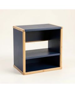 Dawn Arc Low Toy Storage Unit - Navy (synthetic illustration; no displayed measurements)