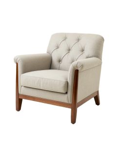 Scranton 31 '' Wide Tufted Linen Armchair (synthetic illustration; no displayed measurements)
