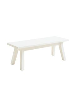 Alder Bridge Indoor Bench - White (synthetic illustration; no displayed measurements)