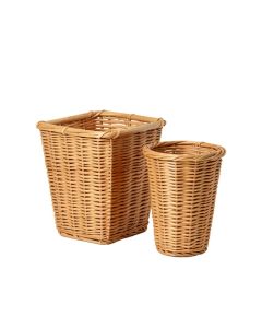 Abrahams 2 - Piece Wicker/Rattan Pot Planter Set