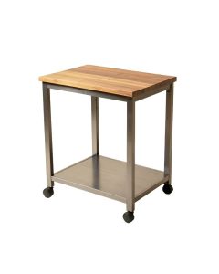 Sydney Kitchen Cart With Butcher Block Top