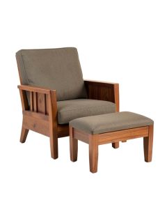 Choudhury 28 '' Wide Armchair And Ottoman (synthetic illustration; no displayed measurements)