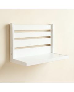 Meadow Brook Wall-Mounted Entryway Organizer Shelf - White (synthetic illustration; no displayed measurements)