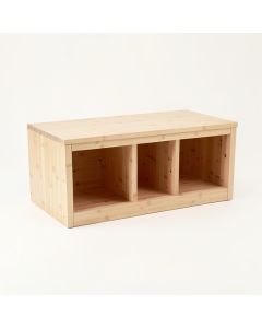 Spruce Bend Shoe Storage Bench - Beige (synthetic illustration; no displayed measurements)