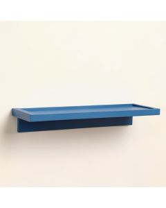 Cliff Bend Wall-Mounted Shelf - Blue (synthetic illustration; no displayed measurements)