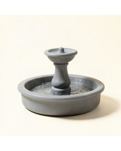 Resin Round Fountain With Light (synthetic illustration; no displayed measurements)