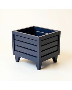 Aspen Bridge Empty Raised Planter - Navy (synthetic illustration; no displayed measurements)