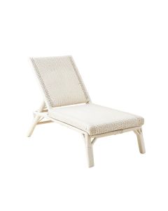 Vale Bridge Outdoor Lounge Chair - White