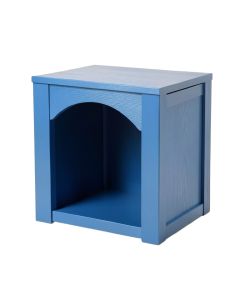 Dune Bridge Empty Furniture-Style Litter Enclosure - Blue (synthetic illustration; no displayed measurements)