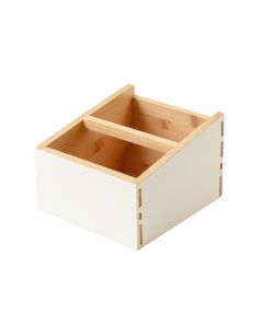 Stone Arc Low Toy Storage Unit - White