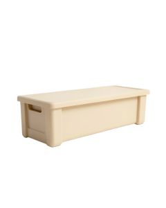 Hill Crossing Narrow Outdoor Storage Bench - Beige