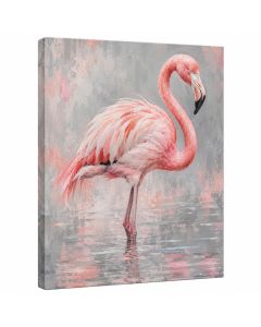 Flamingo Graphic Art On Wrapped Canvas
