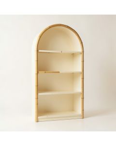 Maple Crossing Freestanding Bookcase - Cream (synthetic illustration; no displayed measurements)