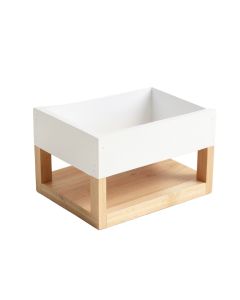 Dawn Bridge Empty Raised Planter - White (synthetic illustration; no displayed measurements)