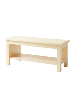 Cove Bluff Indoor Bench - Cream (synthetic illustration; no displayed measurements)